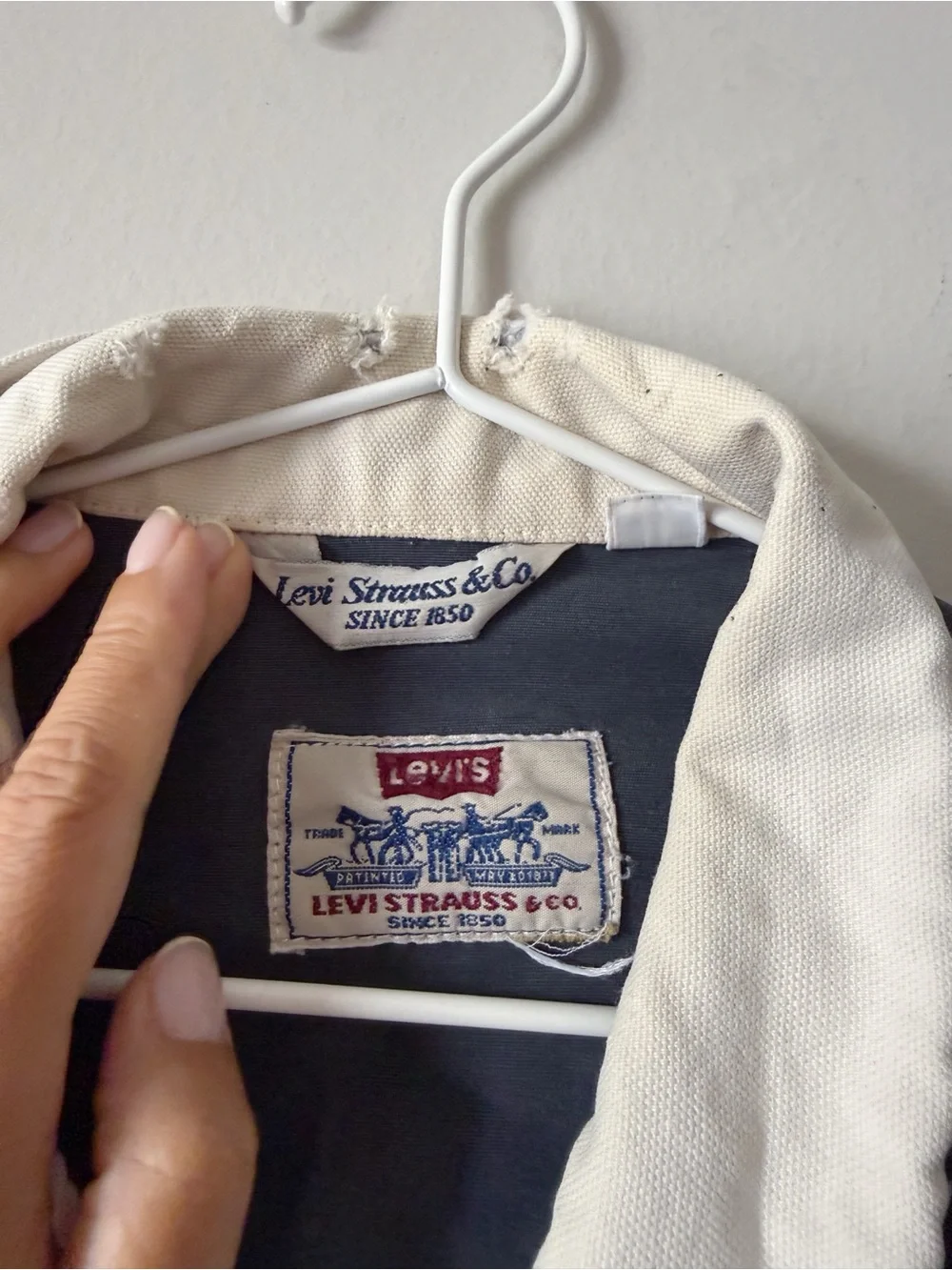 Vintage Levi’s Cotton Jacket, made in Italy, size medium